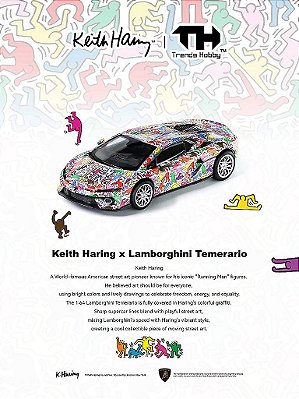 *** PRÉ-VENDA *** Lamborghini Temerario Keith Haring Exclusivo Taipei Toy Show 1:64 Trends Hobby