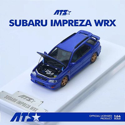 *** PRÉ-VENDA *** Subaru IMPREZA WRX 1:64 ATS Models Azul