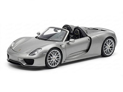 Porsche 918 Spyder (Conversível) 1:24 Welly Cinza