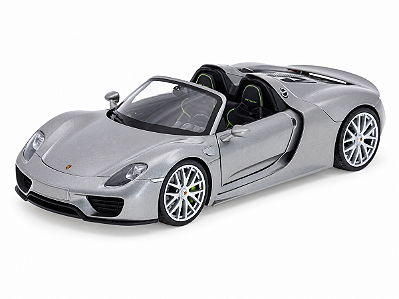 Porsche 918 Spyder (Conversível) 1:24 Welly Cinza