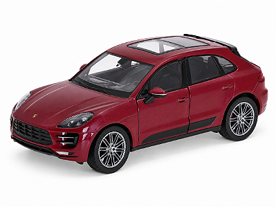 Porsche Macan Turbo 1:24 Welly Vermelho