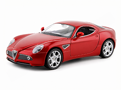 Alfa Romeo 8C Competizione 1:24 Welly Vermelho