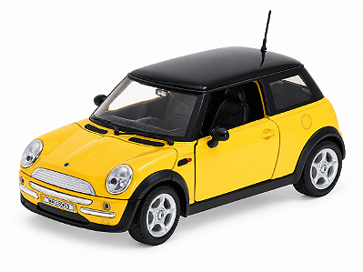 Mini Cooper 1:24 Welly Amarelo