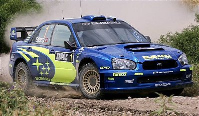 Subaru Impreza WRC P. Solberg P. Mills Winner Acropolis Rally 2004 1:18 Sunstar