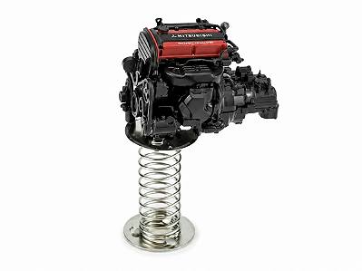 *** PRÉ-VENDA *** Motor Mitsubishi 4G63T (EVO4) 1:18 MOTORHELIX PV12943