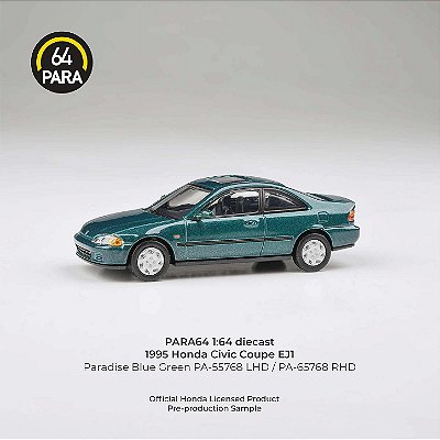 *** PRÉ-VENDA *** Honda Civic Coupe EJ1 1995 1:64 PARA64 PV12943