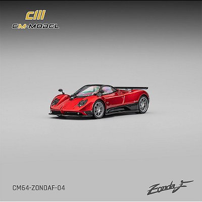 *** PRÉ-VENDA *** Pagani Zonda F 1:64 CM Model Vermelho Dubai PV13007