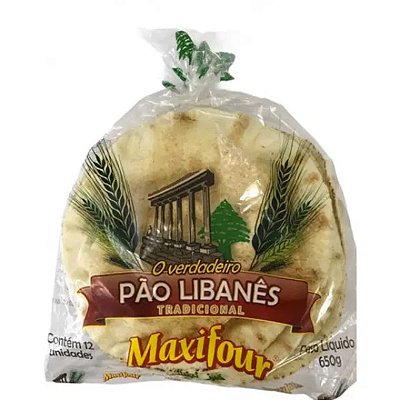 Pão Libanês 650g - Maxifour