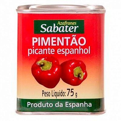 Pimentão Picante Espanhol Sabater 75G