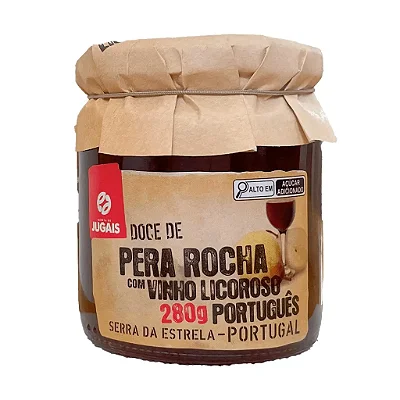 Geleia De Pera Rocha Com Vinho Do Porto - 280g - Quinta De Jugais