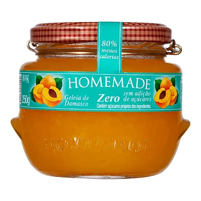 Geleia de Damasco Homemade Zero Açúcar 250g