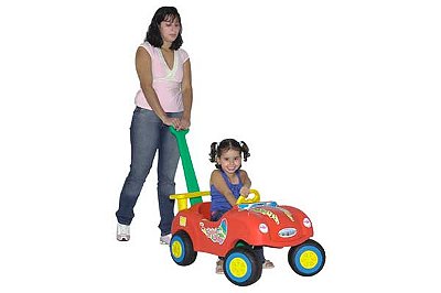 Carrinho Empurrador Bebe Speed Car - Alpha Brinquedos