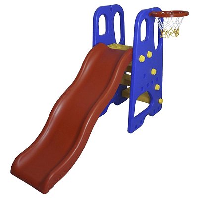 Playground Happy Baby 2X1 Escorregador E Basquete