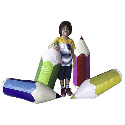 Kit Almofadão Lápis Luxo com 4