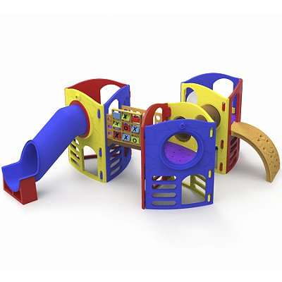Playground Aventura Com Tubo III Com Jogo Da Velha