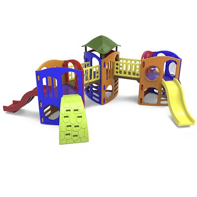 Playground Big Star III Com Duas Pontes E Telhado