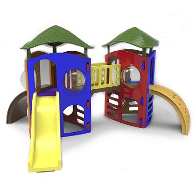Playground L Big Star II Com Ponte E Telhado