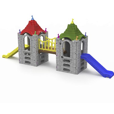 Playground Castelo Minore Duplo Com Telhado I