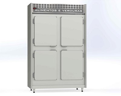 GELADEIRA COMERCIAL INOX 4 PORTAS  GALVANIZADO INTERNO POLOFRIO