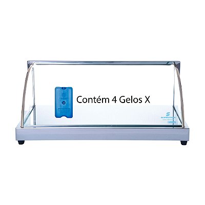 Estufa Vitrine Fria com 4 Gelo X