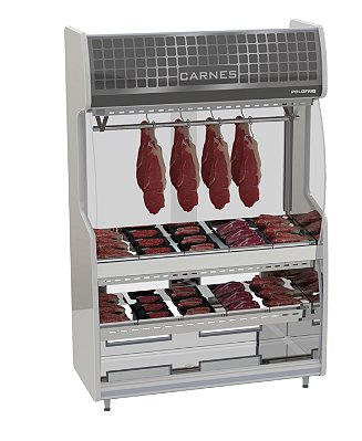 Vitrine de Carnes Inox 2,00 m