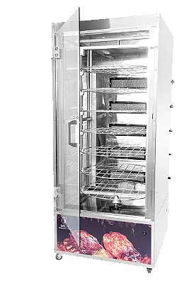 ASSADOR DE CARNE E FRANGO "GRILL 360º" (GIRATÓRIO) 120KG