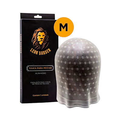 Touca para Reflexos Tamanho M Siliconada mechas Leon Barber