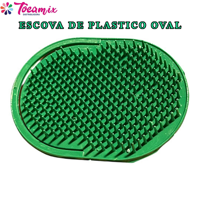 Escova Plástica Oval para cabelo barba Diamanty