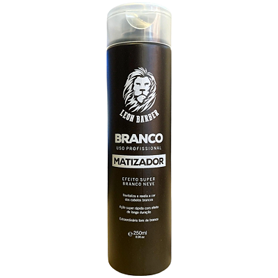 Matizador para cabelo e barba Super Branco Nevou 250ml Leon Barber