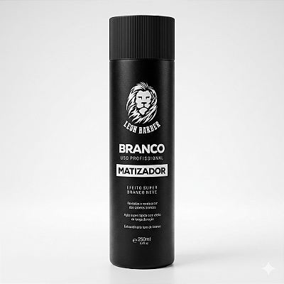 Matizador para cabelo e barba Super Branco Nevou 250ml Leon Barber