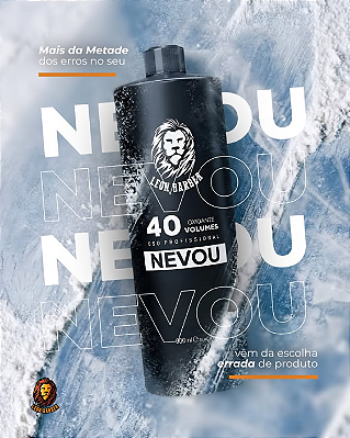 Água Oxigenada 40 Volumes 900ml Nevou Leon Barber