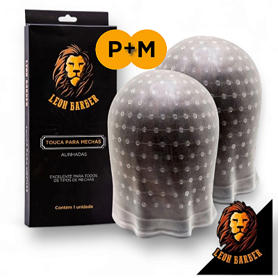 Kit Touca P + M  para reflexo luzes Leon Barber Original