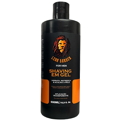 Shaving Gel para Barbear 500ml Leon Barber