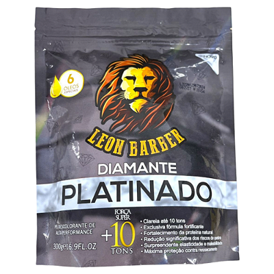 Pó Descolorante PLATINADO 300G - LEON BARBER