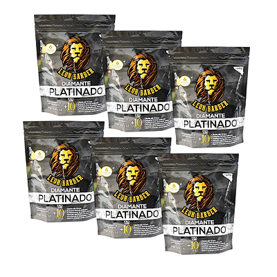 KIT Pó Descolorante Platinado 300G - LEON BARBER (6 unidades)