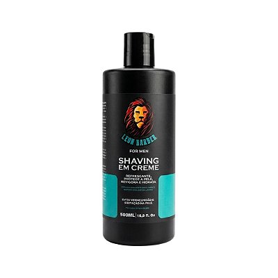 Shaving Creme para Barbear 500ml Leon Barber