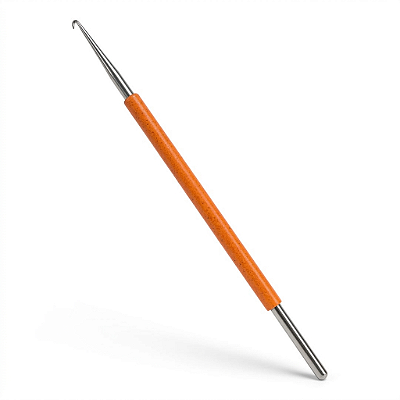 Agulha Aço Inox emborrachada Laranja para Reflexo Leon Barber