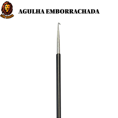 Agulha Aço Inox emborrachada para Reflexo Leon Barber Preto
