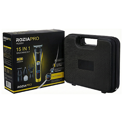Kit Máquina RoziaPro 15 em 1 HQ5951 - Barba, Cabelo e Corpo