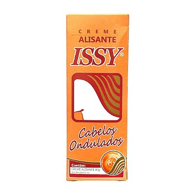 Creme Alisante cabelos ondulados cachos 80g ISSY