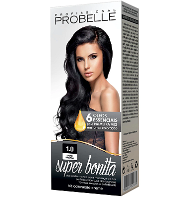 Coloração Super Bonita 50g 1.0 - Preto intenso Probelle probelle
