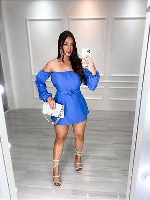 Macaquinho Ciganinha Clara - Azul