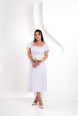Vestido Odete - Branco