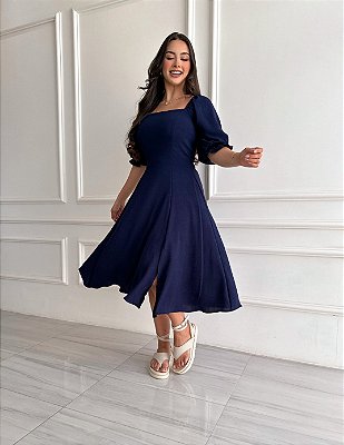 Vestido Heloisa - Marinho