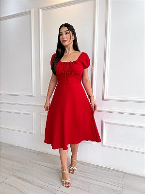 Vestido Bianca - Vermelho
