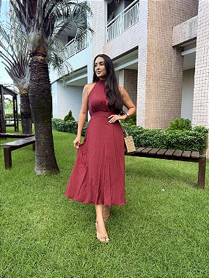 Vestido Pérola - Marsala