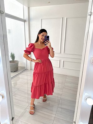 Vestido Tereza - Marsala