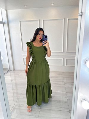 Vestido Elisa - Militar