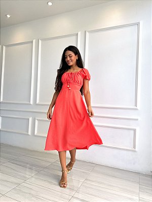 Vestido Bianca - Coral