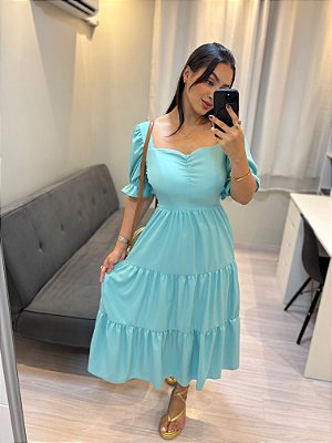 Vestido Tereza - Azul Tiffany